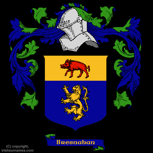 Bresnahan Family Crest, Click Here to get Bargain Bresnahan Coat of Arms Gifts