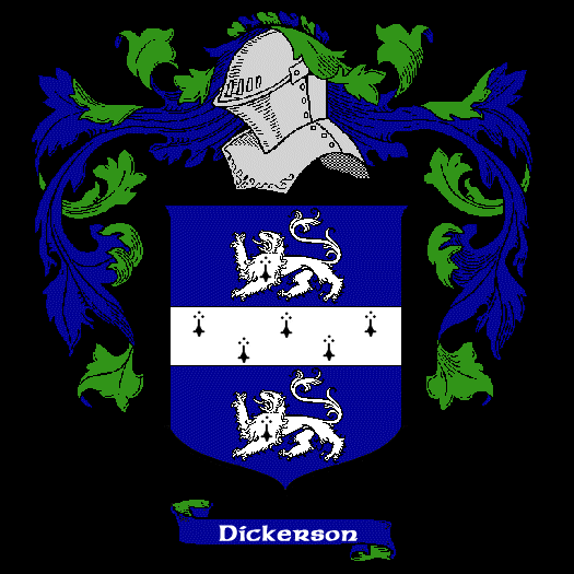 Dickerson Family Crest, Click Here to get Bargain Dickerson Coat of Arms Gifts