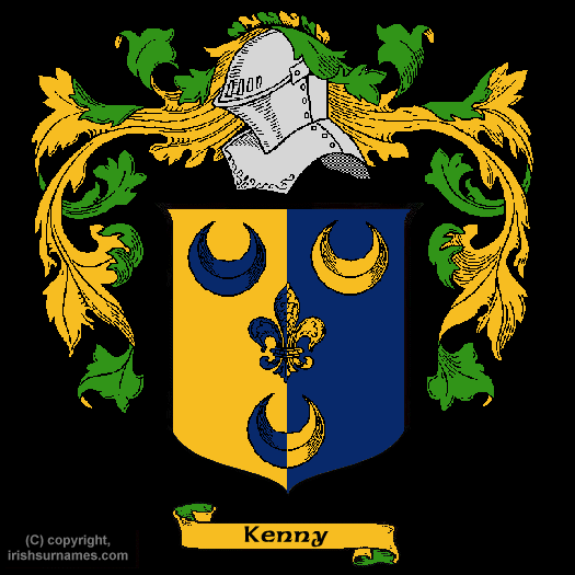 Kenny family crest and meaning of the coat of arms for the surname ...