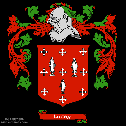 Lucey Family Crest, Click Here to get Bargain Lucey Coat of Arms Gifts